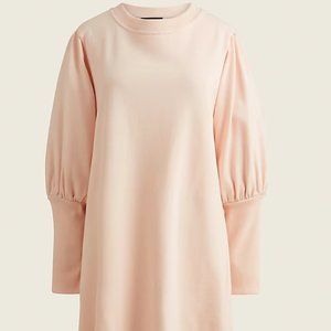 J.Crew Original Cotton Terry Puff Sleeve Sweatshirt Dress sz XS